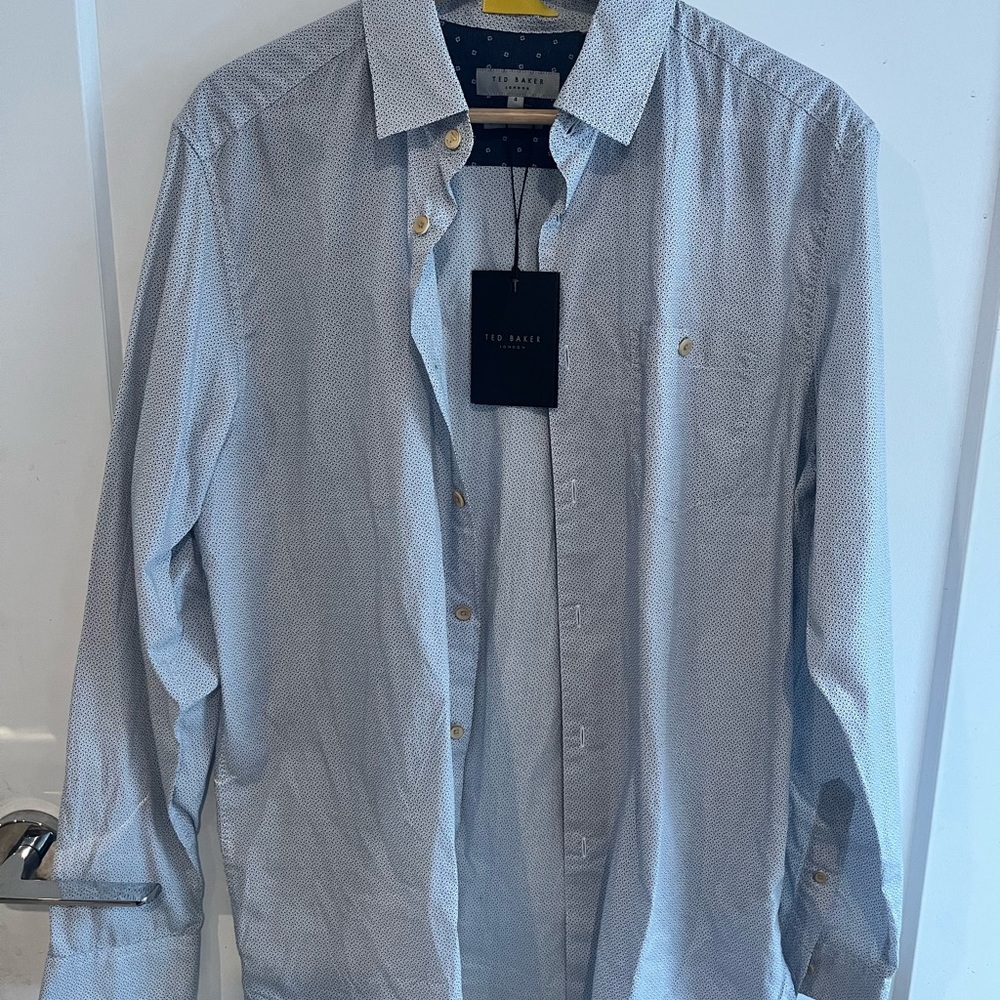 Ted Baker Men's Light Blue Button Down Shirt